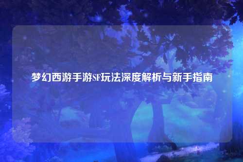 梦幻西游手游SF玩法深度解析与新手指南