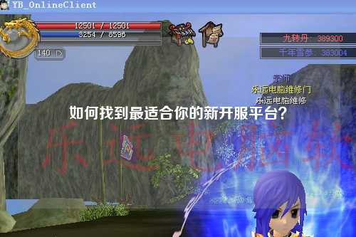 如何找到最适合你的新开服平台?