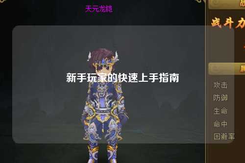 新手玩家的快速上手指南