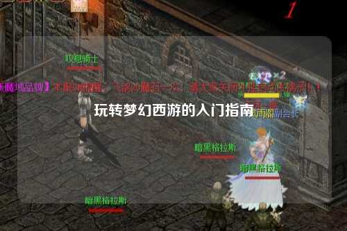 玩转梦幻西游的入门指南