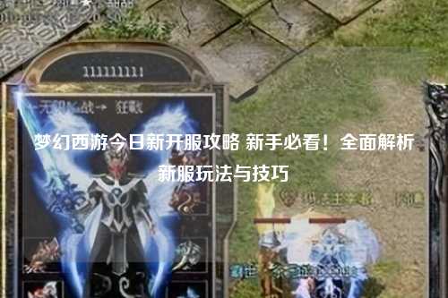 梦幻西游今日新开服攻略 新手必看!全面解析新服玩法与技巧